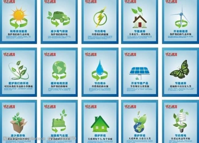 节能减排宣传画图片